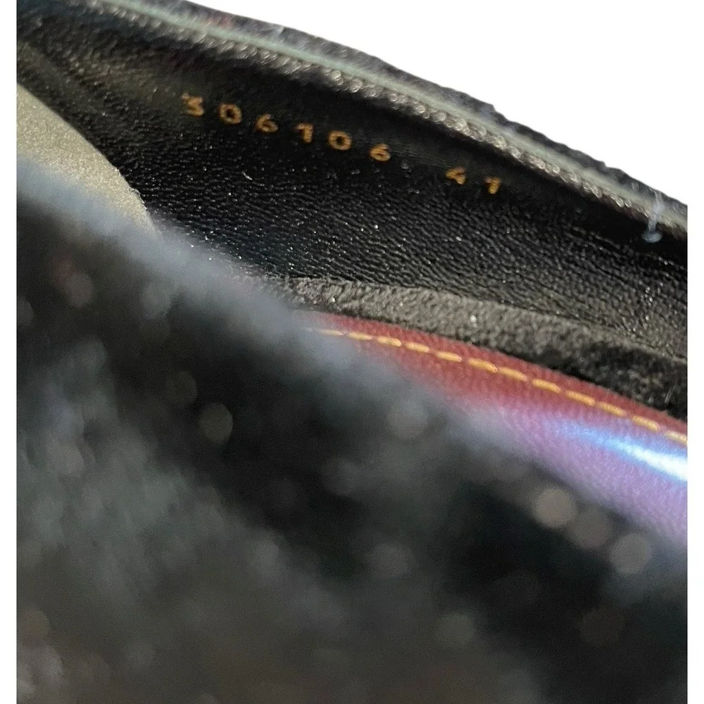Gucci Elizabeth Black Velvet Peep Toe Stiletto 306106 Size 41 - Picture 10 of 12